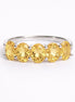 Anillo De Plata .925 Media Churumbela Con Citrino Oval