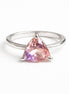 Anillo De Plata .925 Con Ametrino Corte Trilliant